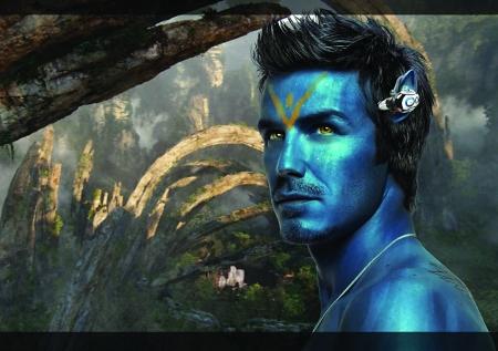 On-line PS version of Avatar: celebrities become Navi Featurettes-David Beckham