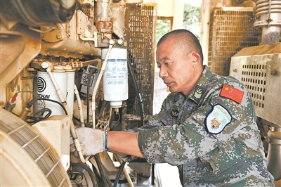 有老班长在，维和前线步兵营的水电就有了专业“管家”