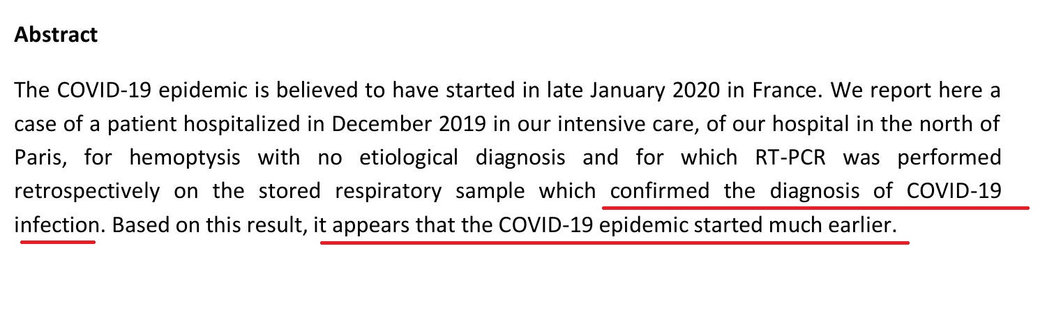 新冠论文证实法国去年底已有新冠肺炎病例 外国网友：病毒不可能从武汉蹦到巴黎