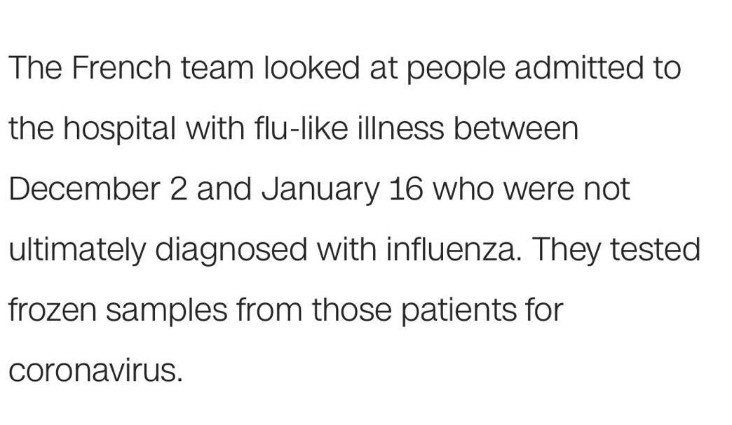 新冠论文证实法国去年底已有新冠肺炎病例 外国网友：病毒不可能从武汉蹦到巴黎