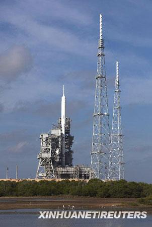 The&nbsp;Ares&nbsp;I-X&nbsp;rocket&nbsp;sits&nbsp;atop&nbsp;launch&nbsp;pad&nbsp;39B&nbsp;at&nbsp;NASA's&nbsp;Kennedy&nbsp;Space&nbsp;Center&nbsp;in&nbsp;Cape&nbsp;Canaveral.