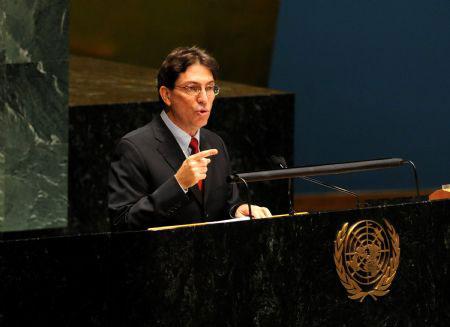 Cuban&nbsp;Foreign&nbsp;Minister&nbsp;Bruno&nbsp;Rodriguez&nbsp;Parrilla&nbsp;speaks&nbsp;during&nbsp;the&nbsp;UN&nbsp;General&nbsp;Assembly&nbsp;meeting&nbsp;at&nbsp;the&nbsp;UN&nbsp;headquarters&nbsp;in&nbsp;New&nbsp;York,the&nbsp;U.S.,&nbsp;Oct.&nbsp;28,&nbsp;2009.(Xinhua/Shen&nbsp;Hong)