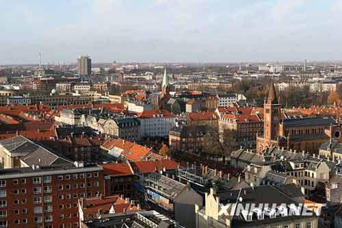 Вид города Копенгаген 