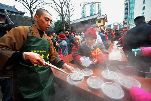 Temples distribute free Laba porridge