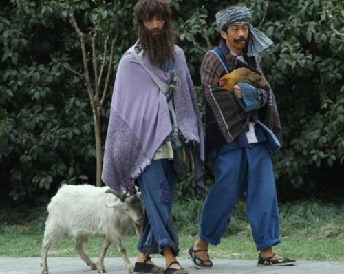 王力宏陈汉典乔装打扮