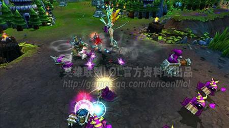 英雄联盟对战画面+风暴女神