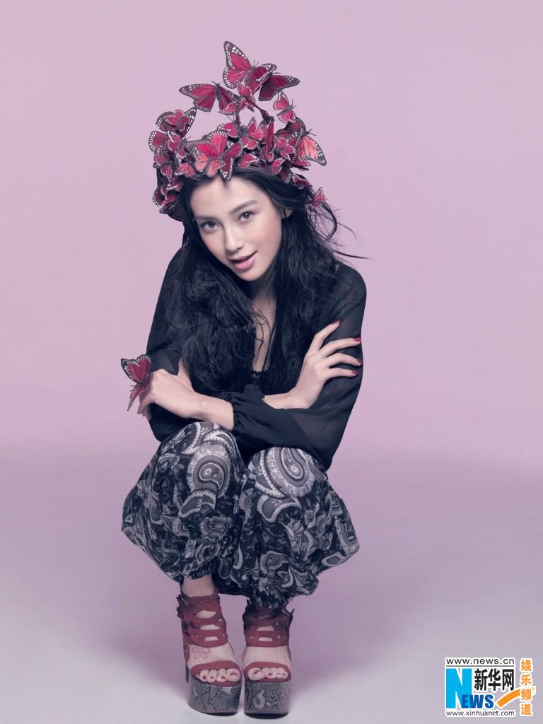 Angelababy最新广告照曝光 娇美<em>如花</em>演绎最潮