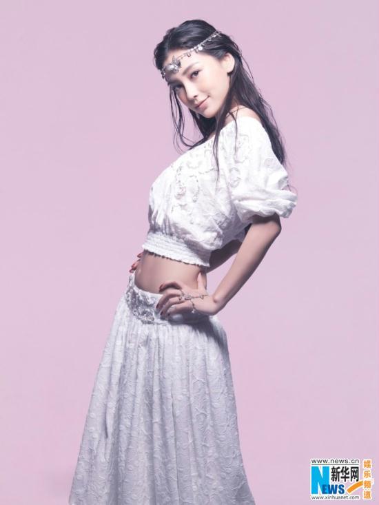 Angelababy最新广告照曝光 娇美<em>如花</em>演绎最潮