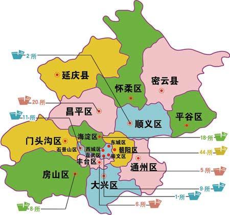北京市行政区划包含14区2县,本表主要收集了1