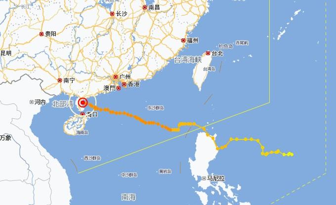 台风 启德 已登陆广东湛江 最大风力13级