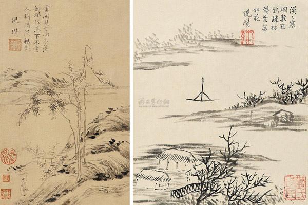 倪瓒山水画：画家之洁癖__中国网络电视台