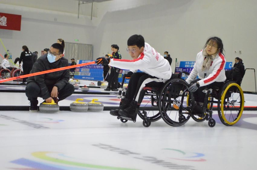 第十一届全国残疾人运动会冰壶项目比赛在京举行
