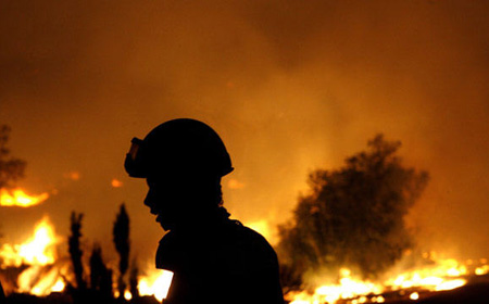 Wildfire breaks out in Greece