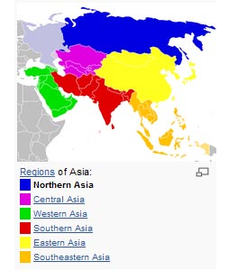 <em>Central Asia is a region of Asia from the Caspian Sea in the west to central China in the east, and from southern Russia in the north to northern Pakistan in the south. For one, Central Asia has historically been closely tied to its nomadic peoples and the Silk Road. As a result, it has acted as a crossroads for the movement of people, goods, and ideas between Europe, Western Asia, South Asia, and East Asia. It is also sometimes known as Middle Asia or Inner Asia, and is within the scope of the wider Eurasian continent.   </em><a></a><br><center><font color=#cc0000>----------------------------------------------------------</font></center><br>
