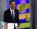 Barack Obama reçoit le Prix Nobel de la Paix