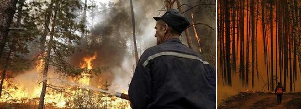 Russia wildfires nears nuclear facility