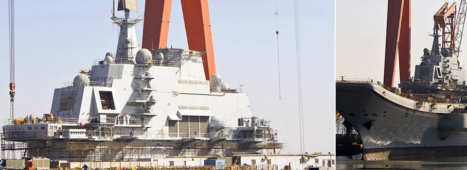 China is refiting aircraft carrier Varyag