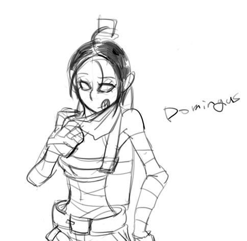 <em>英雄联盟</em>精美手绘线稿欣赏:萨科变身<em>性感妹子</em>