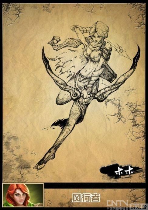 《DotA2》英雄铅笔手绘新作 <em>水晶室女</em>性感登