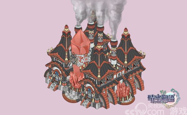 100%日漫风 《晴空物语》游戏建筑原画