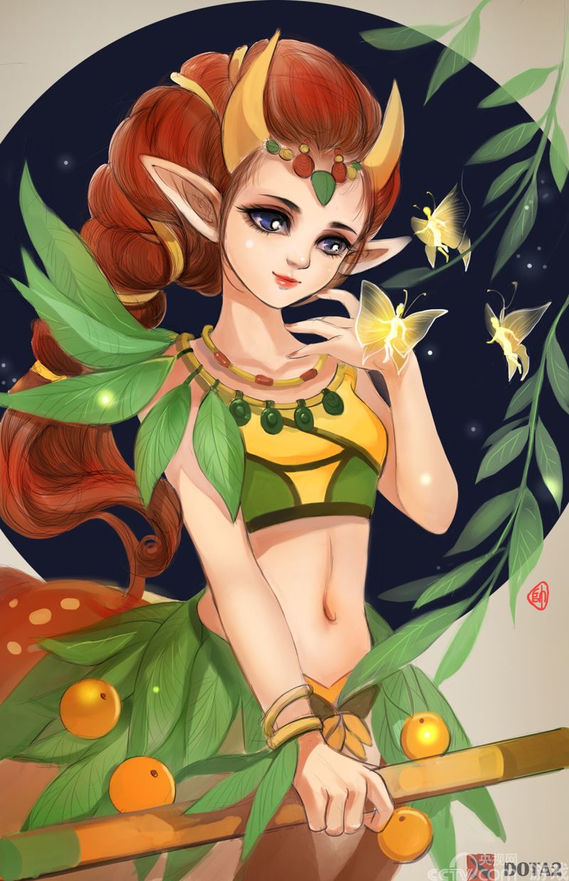 魅惑<em>魔女</em>怒踩熊德 <em>DOTA</em>2玩家小鹿涂鸦鉴赏_