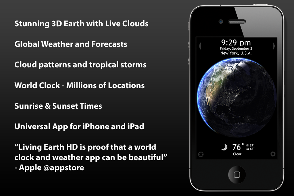 必备应用 实时地球:世界时钟与天气_软件_CN