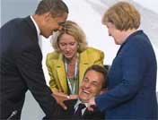 直击G8峰会 萨科齐成众人“开心果”