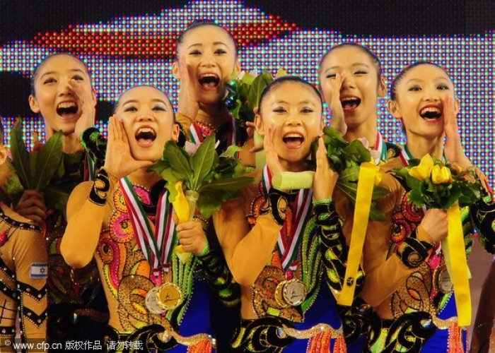 [高清组图]艺操世界杯-中国队实现金牌零的突破