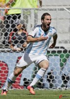 [高清组图]伊瓜因破门 阿根廷1-0比利时晋级四强