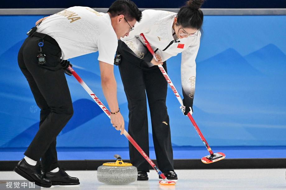 中国冰壶混双组合负捷克无缘晋级复赛结束冬奥之旅