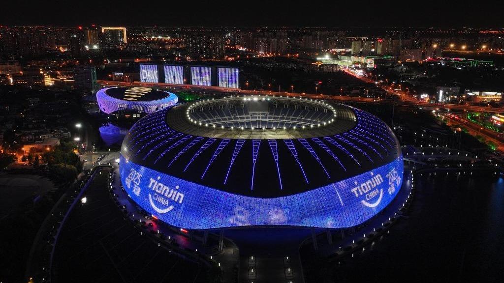 Tianjin's dazzling nightscape welcomes 2025 Summer Davos