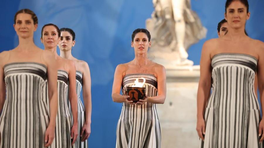 Flame for 2026 Milan-Cortina Winter Olympics lit in Ancient Olympia