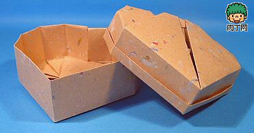 纸盒折法:简单的纸盒和漂亮的心形纸盒折