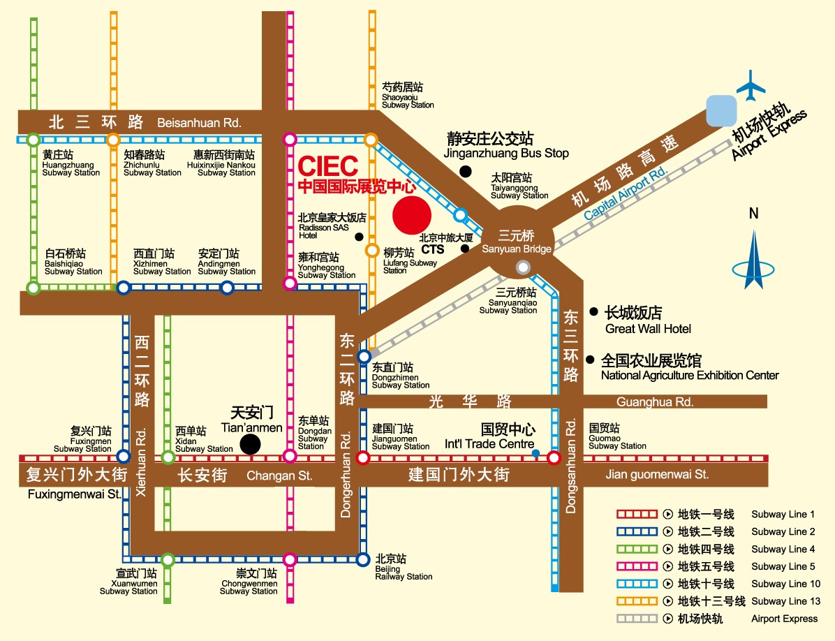 中国国际展览中心位置图
