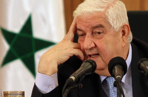 وزير الخارجية السوري يعقد مؤتمرا صحفيا