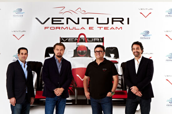 莱昂纳多-迪卡普里奥投资文图瑞车队(Venturi)参加电动方程式世界锦标赛。