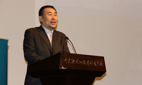  中央电视台副台长高峰在活动现场致辞