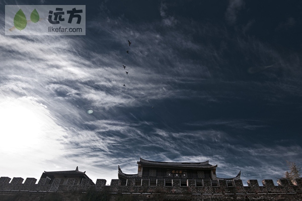 历史的天空有鸟飞过 摄影:昨日天涯