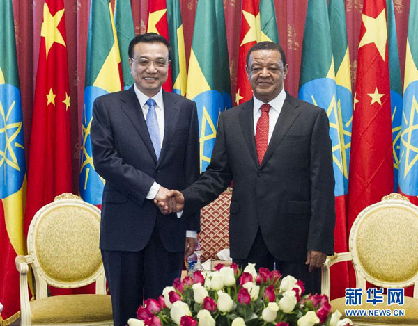 Rencontre entre le Premier ministre chinois et le président éthiopien