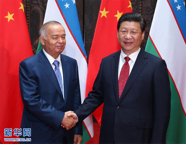 Le président Xi rencontre son homologue ouzbek