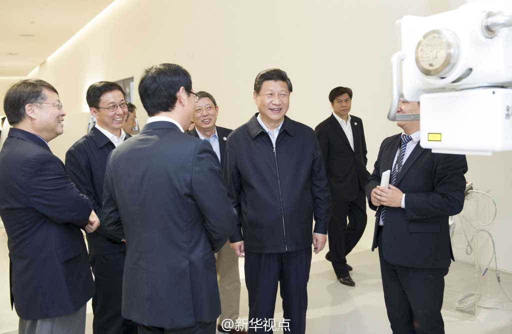 5月24日，习近平来到上海联影医疗科技有限公司考察。