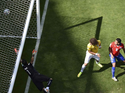 世界杯1\/8决赛:点球大战巴西总比分4-3智利晋