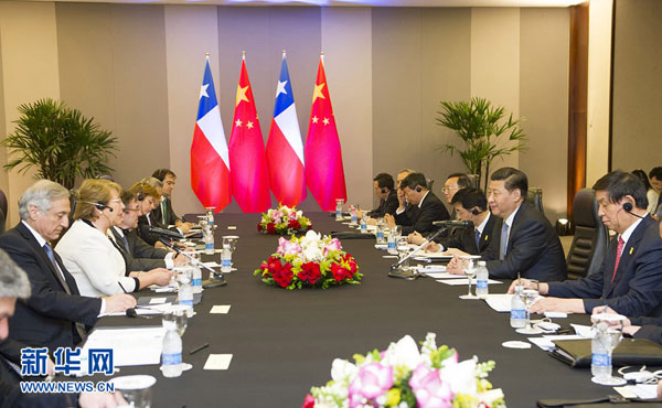 Presidentes de China y Chile se comprometen a impulsar la cooperación
