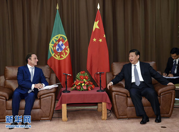 Le président chinois rencontre le vice-Premier ministre portugais