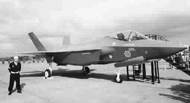 在日本“航空祭”活动中公开展出的自卫队涂装F-35模型