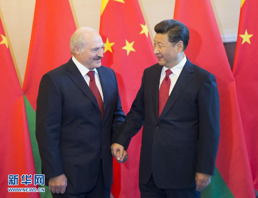 9月2日，国家主席习近平在北京钓鱼台国宾馆会见白俄罗斯总统卢卡申科。 新华社记者 谢环驰 摄