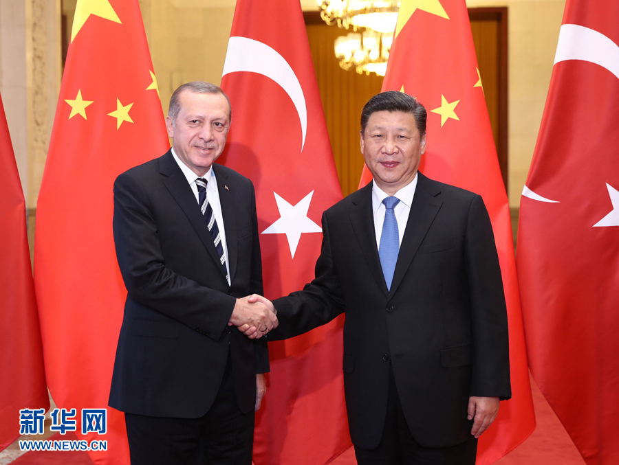 5月13日，国家主席习近平在北京人民大会堂同来华出席“一带一路”国际合作高峰论坛的土耳其总统埃尔多安举行会谈。
