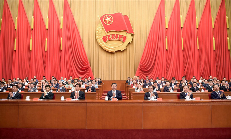 6月26日，中国共产主义青年团第十八次全国代表大会在北京人民大会堂开幕。习近平、李克强、栗战书、汪洋、王沪宁、赵乐际、韩正等在主席台就座，祝贺大会召开。
