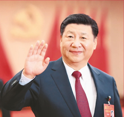 　　2017年10月25日，习近平等领导同志在北京人民大会堂亲切会见出席党的十九大代表、特邀代表和列席人员。新华社记者 兰红光 摄