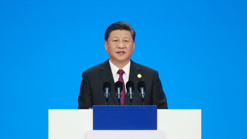 11月5日，首届中国国际进口博览会在上海开幕。国家主席习近平出席开幕式并发表题为《共建创新包容的开放型世界经济》的主旨演讲。